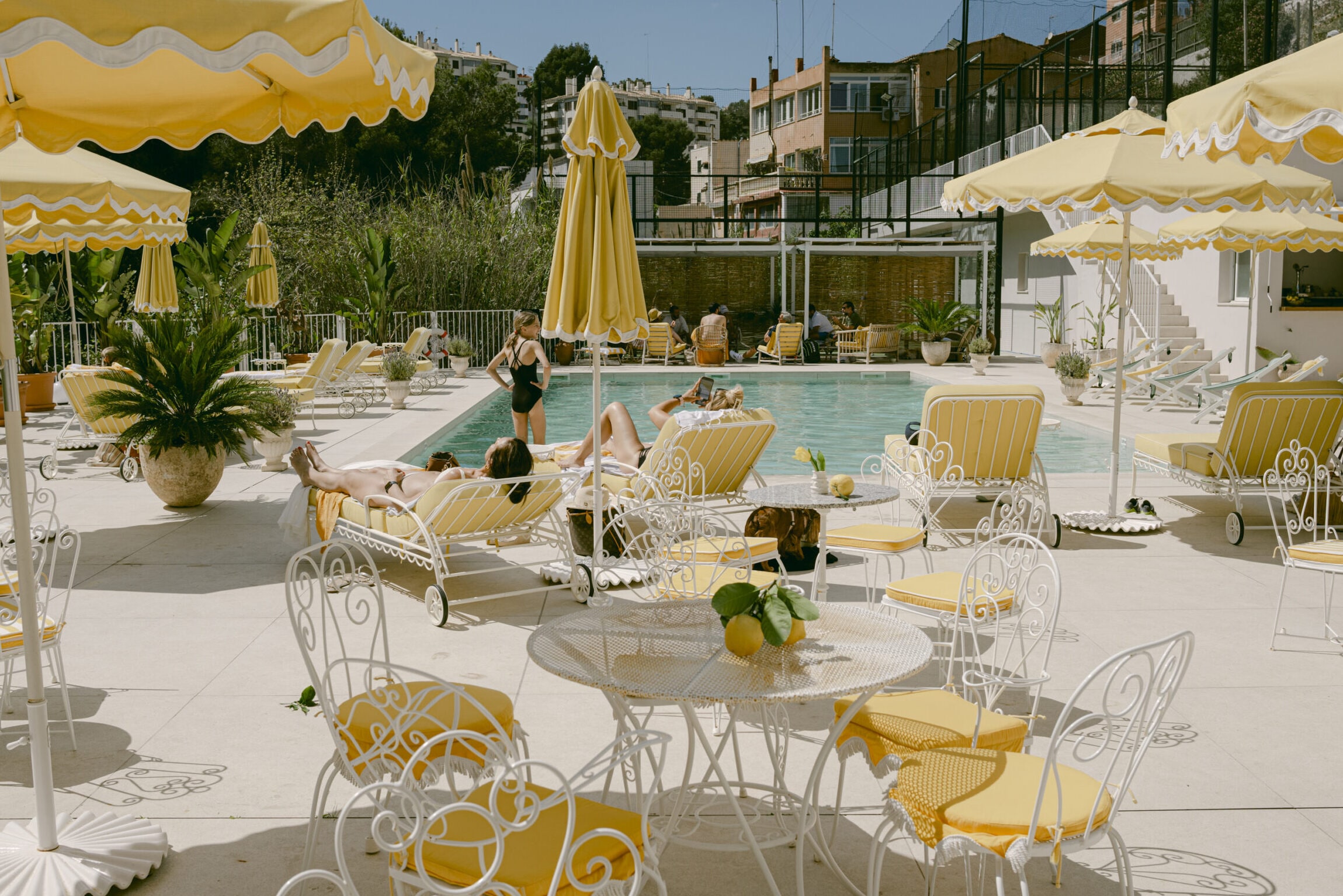 Terreno Club members relaxing together outdoors